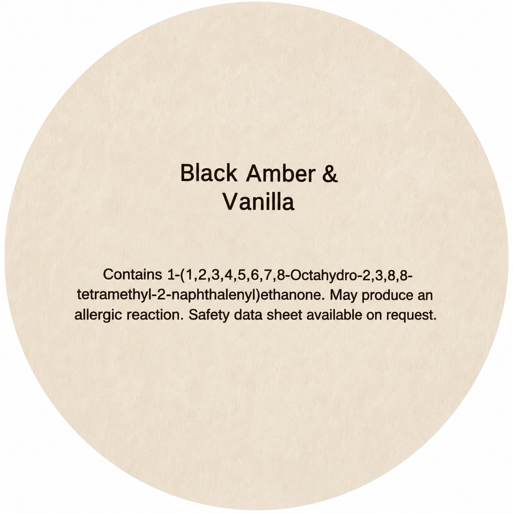 Black amber & vanilla