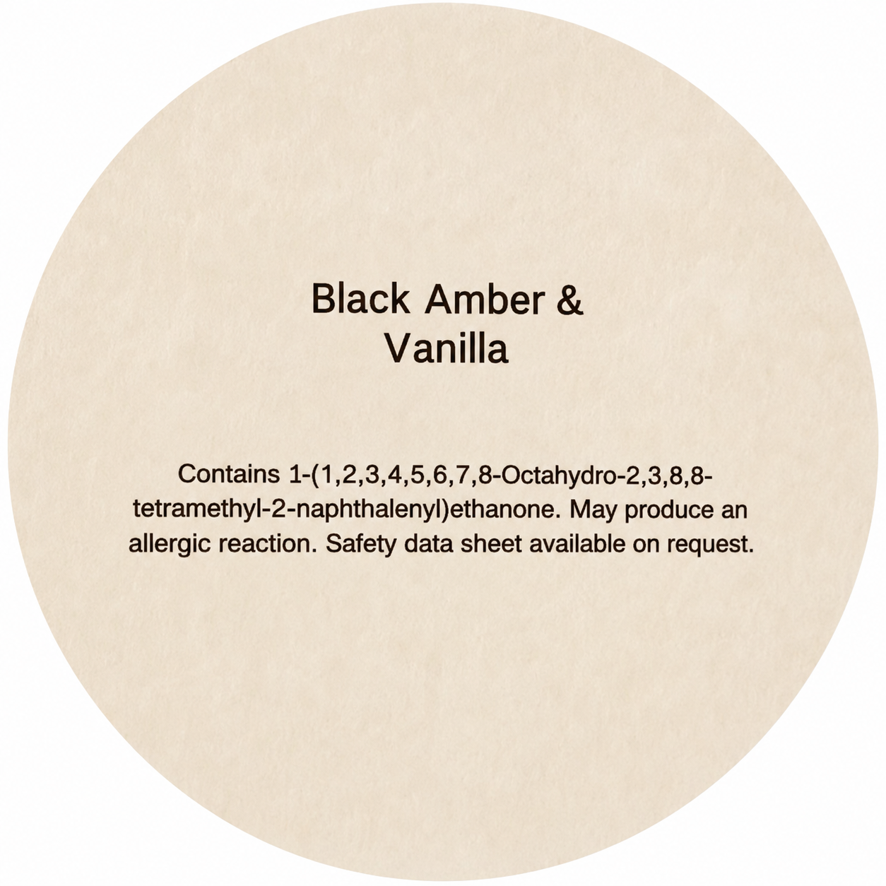 Black amber & vanilla