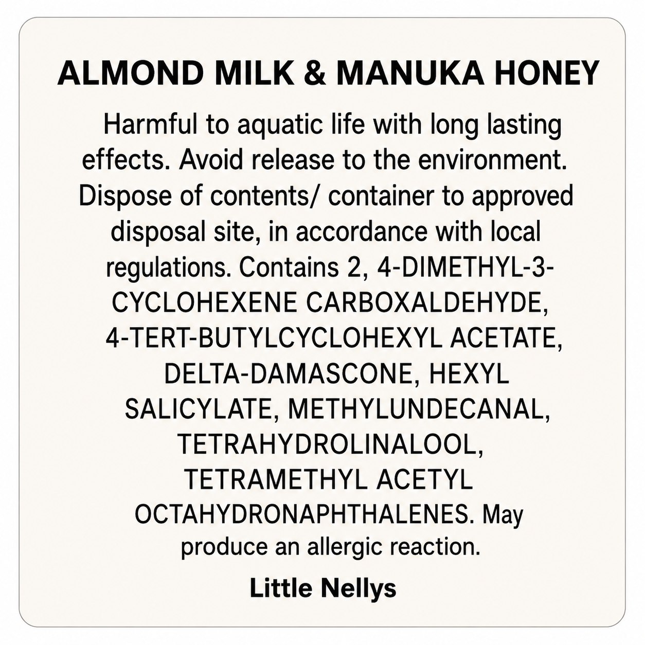 Almond Milk & Manuka Honey