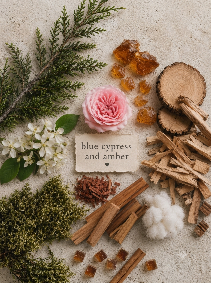Blue cypress & amber