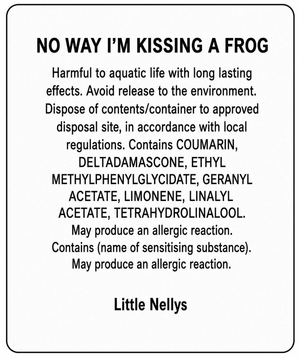 No way im kissing a frog