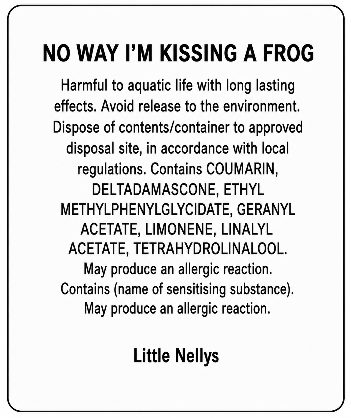 No way im kissing a frog